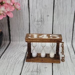 Rustic Wooden Hourglass Timer